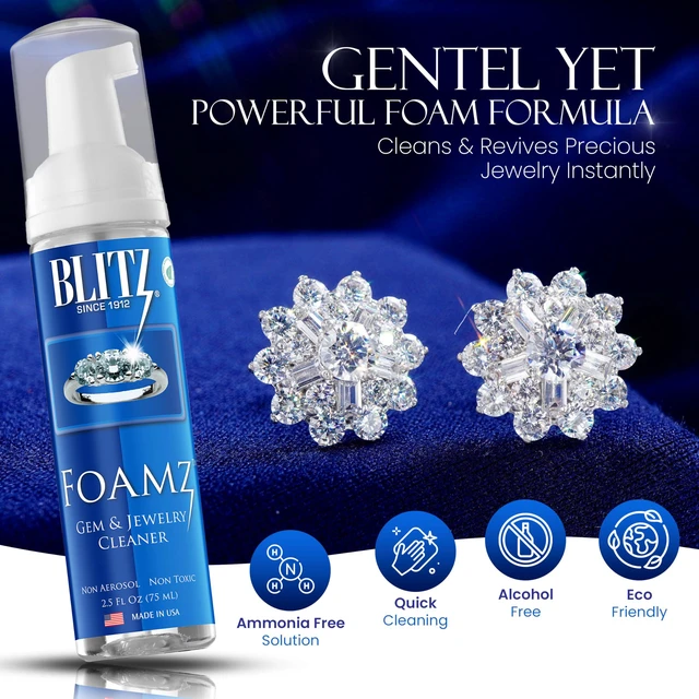 Alt view image 5 of 7 - Blitz Foamz Gem & Jewelry Cleaner, TSA Safe, 2.5 oz