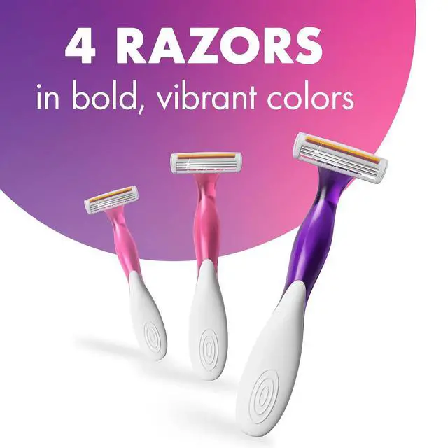 Alt view image 4 of 6 - BIC Soleil 3 Scented Women's Disposable 3-Blade Razors, 4-Pack