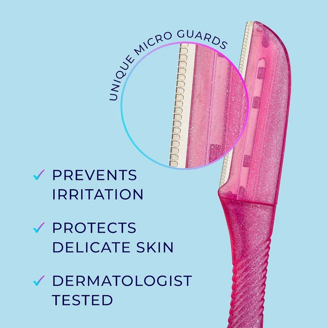 Alt view image 6 of 6 - Schick Hydro Silk Touch-Up Dermaplane Razor for Women's Face, 3ct