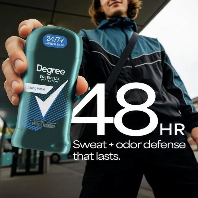Alt view image 2 of 6 - Degree Men Original Antiperspirant Cool Rush 2.7 oz Twin Pack