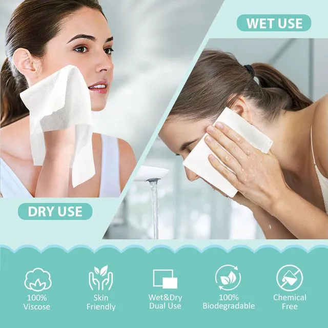 Alt view image 4 of 6 - HOMEXCEL Disposable Face Towels, Ultra Soft & Absorbent