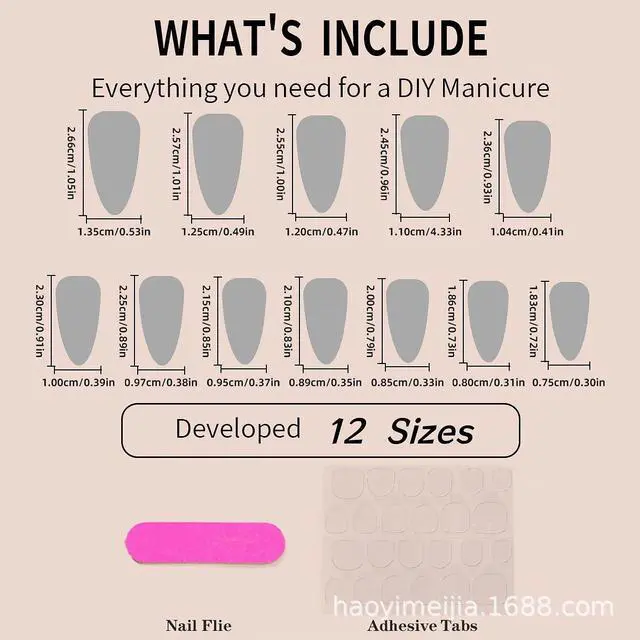 Alt view image 7 of 7 - Pink Bow Press on Nails Medium Almond Nude Pink with Pearl Design Glossy Acrylic False Nails 24Pcs