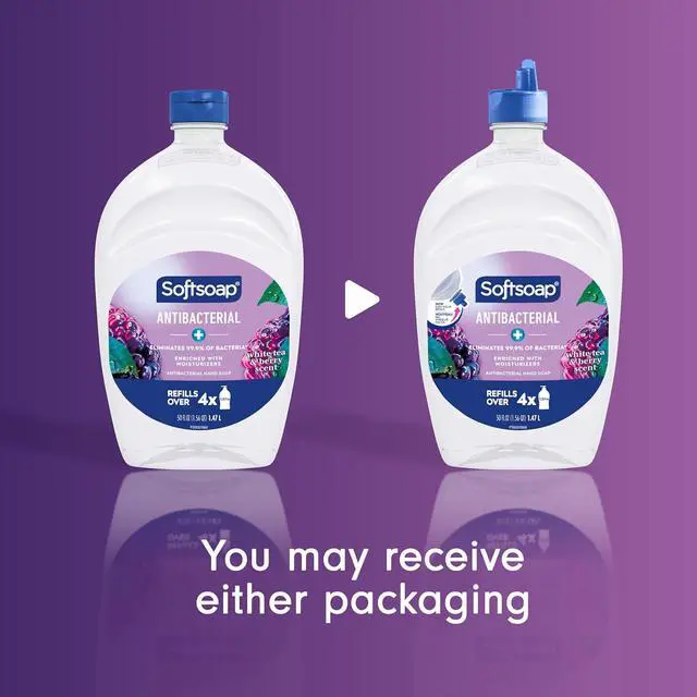Alt view image 3 of 6 - Softsoap Antibacterial Liquid Hand Soap, White Tea & Berry Scent, 50fl oz