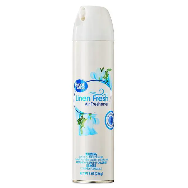Alt view image 4 of 6 - Great Value Aerosol Air Freshener, Linen Fresh, 6 Pack, 8oz