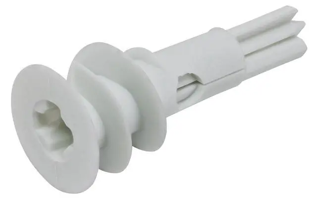 Alt view image 6 of 6 - Hillman #6 Nylon Pan Head Phillips Drywall Anchor Screws, 50lb, White, 8 Pack