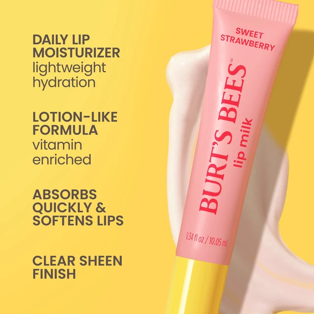 Alt view image 3 of 5 - Burt's Bees Lip Milk Lip Serum Sweet Strawberry
