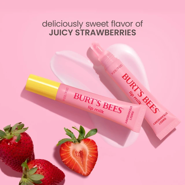 Alt view image 2 of 5 - Burt's Bees Lip Milk Lip Serum Sweet Strawberry