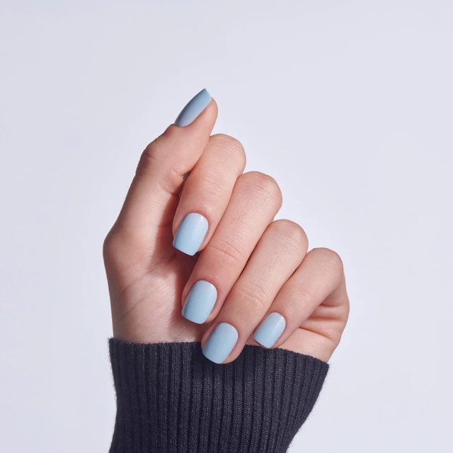 Alt view image 4 of 6 - Broadway by Kiss Color Press On Nails Love Again Blue Short Squoval 28 Count