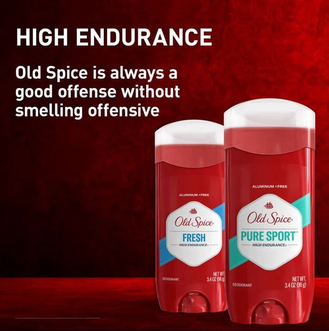 Alt view image 2 of 6 - Old Spice High Endurance Pure Sport Aluminum Free Deodorant for Men, 3.4 oz, Twin Pack