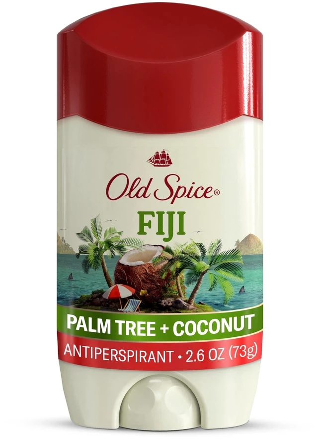 Main image of Old Spice Men's Antiperspirant & Deodorant Fiji with Palm Tree, 24/7 Sweat Protection, 2.6 oz