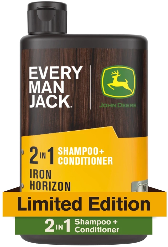 Main image of Every Man Jack Limited Edition John Deere Collection 2-in-1 Shampoo and Conditioner, Iron Horizon Scent, 13.5 oz