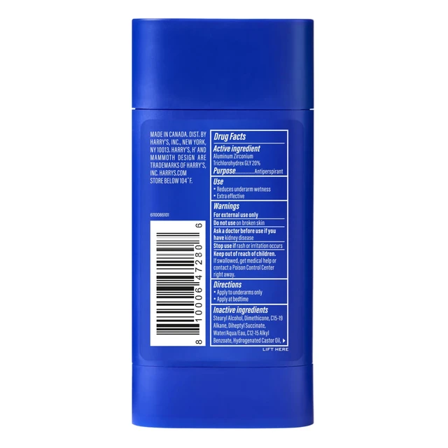 Alt view image 3 of 5 - Harry's Extra-Strength Antiperspirant Deodorant for Men, 2.5oz, Redwood, Sweat and Odor Protection