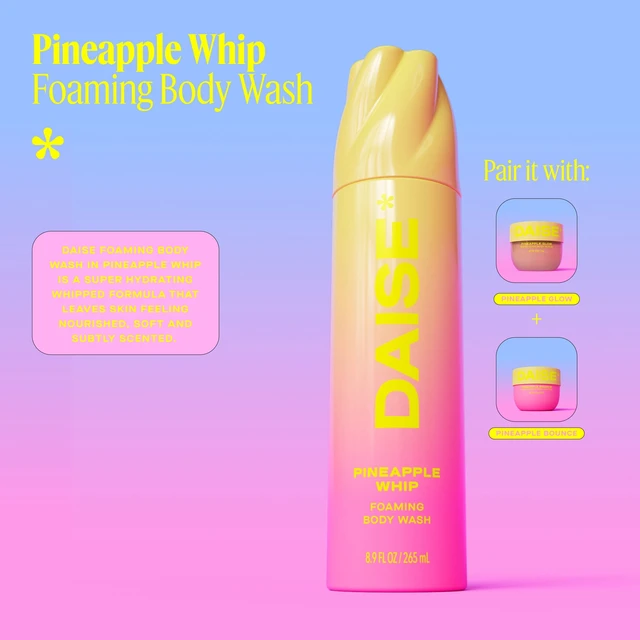 Alt view image 2 of 5 - DAISE Foaming Body Wash Pineapple Whip, Ultra Hydrating, 8.8oz/250g