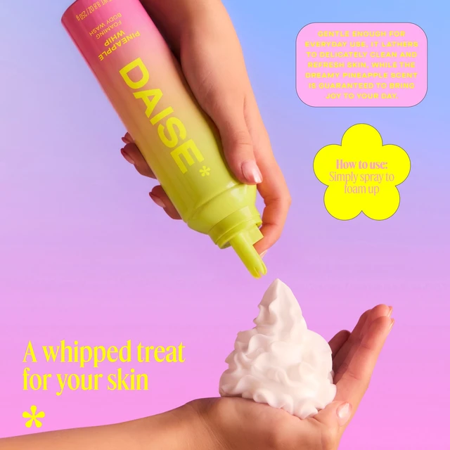 Alt view image 3 of 5 - DAISE Foaming Body Wash Pineapple Whip, Ultra Hydrating, 8.8oz/250g