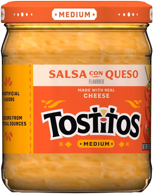 Main image of Tostitos Con Queso Cheese, No Artificial Colors or Flavors, 15oz Jar