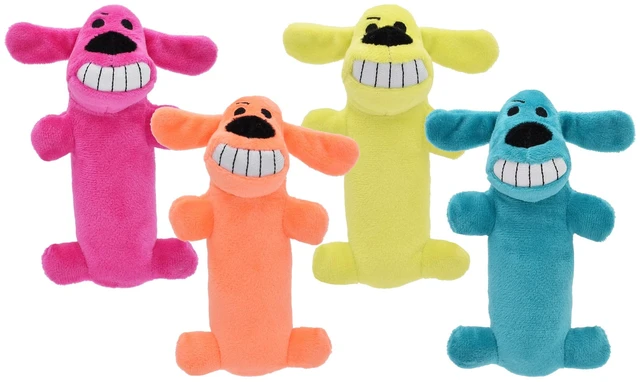 Main image of Multipet Loofa Plush Dog Toy, Assorted, 6"