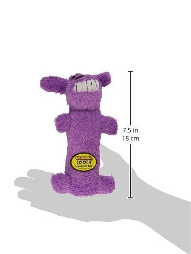 Alt view image 2 of 4 - Multipet Loofa Plush Dog Toy, Assorted, 6"