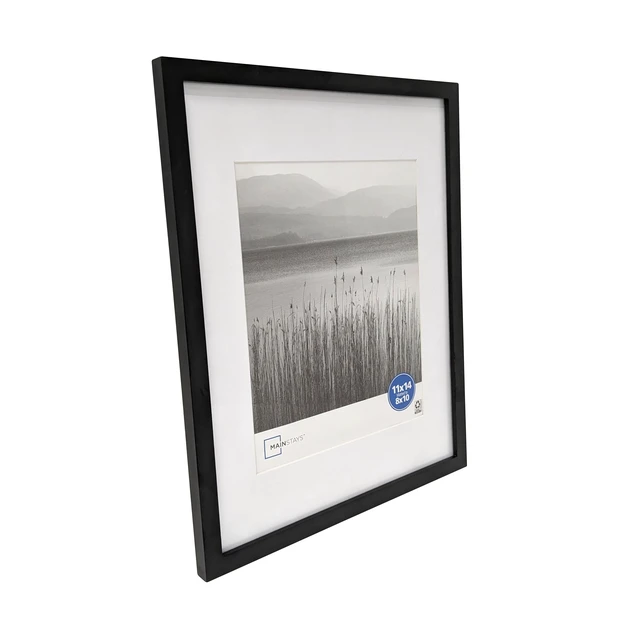 Alt view image 3 of 7 - Mainstays 11x14 Black Gallery Picture Frame Matted to 8x10