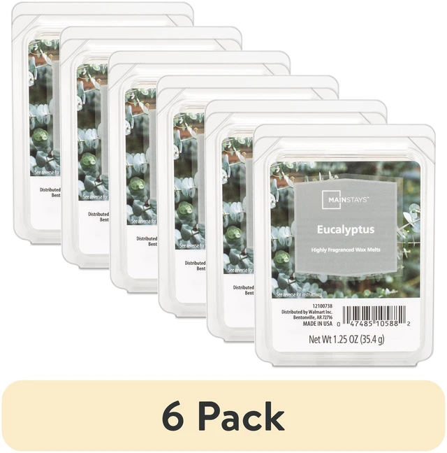 Main image of Mainstays Eucalyptus Scented Wax Melt, 1.25oz, 6 Pack