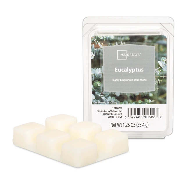 Alt view image 5 of 6 - Mainstays Eucalyptus Scented Wax Melt, 1.25oz, 6 Pack