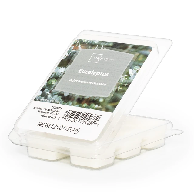 Alt view image 4 of 6 - Mainstays Eucalyptus Scented Wax Melt, 1.25oz, 6 Pack