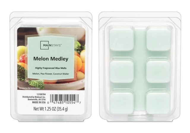 Alt view image 2 of 6 - Mainstays Melon Medley Scented 6 Cube Wax Melt, 6 Pack, 1.25 oz Each