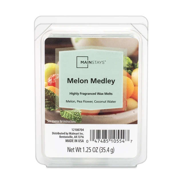 Alt view image 5 of 6 - Mainstays Melon Medley Scented 6 Cube Wax Melt, 6 Pack, 1.25 oz Each