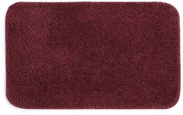 Main image of Mainstays Basic Polyester Bath Rug, Red, 20in x 32in
