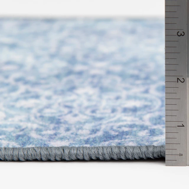 Alt view image 6 of 6 - Mainstays 18in x 30in Teal Medallion Indoor Rug