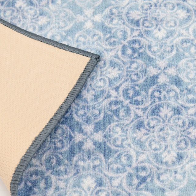 Alt view image 2 of 6 - Mainstays 18in x 30in Teal Medallion Indoor Rug