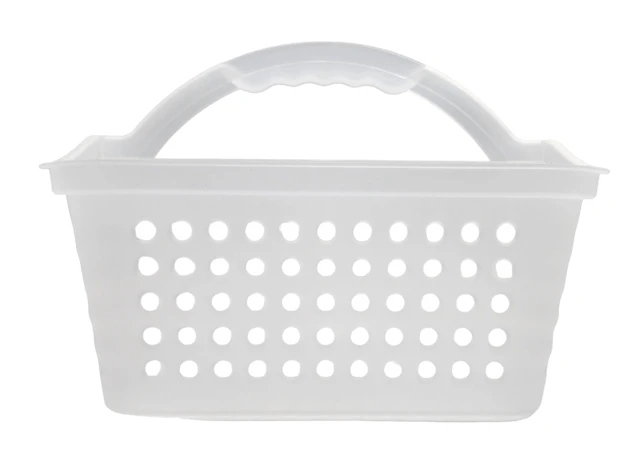 Alt view image 5 of 5 - Mainstays Small Portable Shower Caddy (2-Pack), Frost Plastic