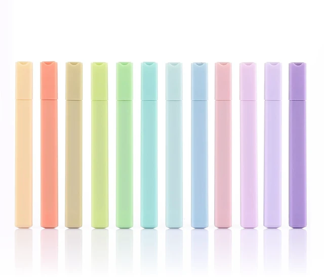 Main image of Konket Aesthetic Bible Highlighters No Bleed, Cute Pastel, 12Pcs Chisel Tip