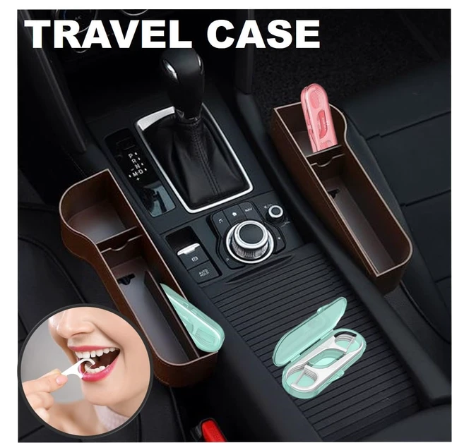 Alt view image 2 of 5 - QUALIALL Travel Dental Floss Pick Case, 14-Pack, Green, Pink