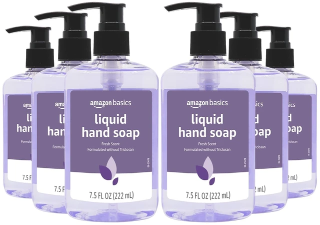 Main image of Amazon Basics Original Fresh Liquid Hand Soap With Moisturizers, 7.5 Fl Oz, Pack of 6