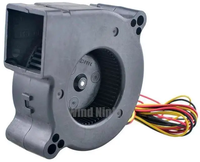 Alt view image 2 of 4 - 60x25mm Centrifugal Turbine Blower Fan D06F-12BS1, DC 12V 0.33A Double Ball Bearing High Airflow High Pressure Cooling Fan for Equipment Ventilation