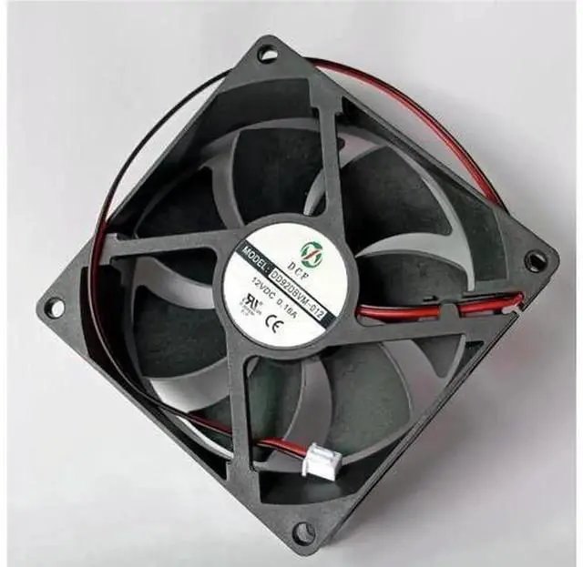 Alt view image 6 of 6 - DD92DBVM-012 DC Brushless Cooling Fan, 9025 90mm x 25mm DC 12V 0.16A 2-Pin Axial Exhaust Replacement Fan for Cabinet, Wine Cooler, Power Supply Heat Dissipation