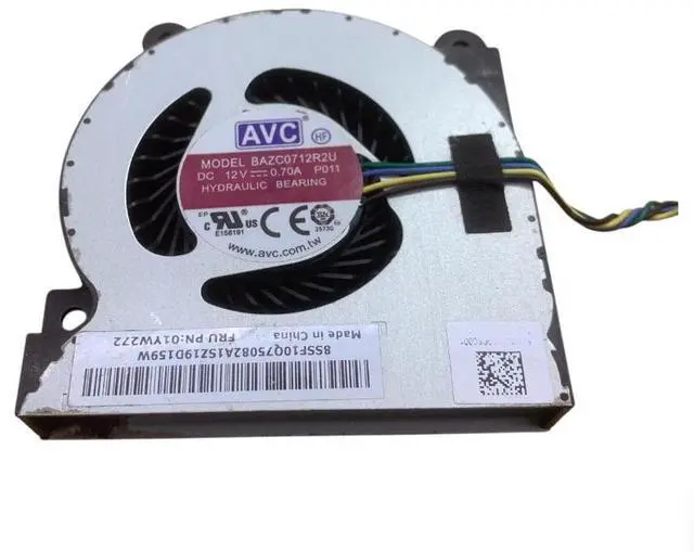 Alt view image 6 of 7 - New Replacement CPU Cooling Fan, 4-Pin PWM Cooler for Lenovo IdeaCentre AIO 730S-24IKB All-in-One Desktop, PN 01YW272 F0DY0029US 01MN751, Fan Model BAZC0712R2U BSC0712MC