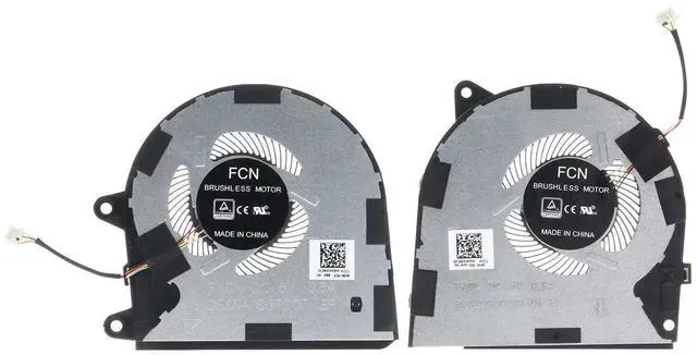 Main image of New CPU GPU Cooling Fan Set, 4-Pin PWM Replacement Fan Compatible with Lenovo Yoga 730-15IKB 730-15IWL Laptop, PN 5F10Q96471, CPU DFS541105FC0T DC28000KQF0, GPU DFS2000058M0T DC28000KPF0