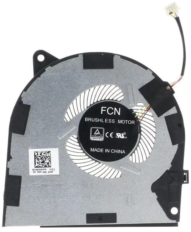 Alt view image 3 of 4 - New CPU GPU Cooling Fan Set, 4-Pin PWM Replacement Fan Compatible with Lenovo Yoga 730-15IKB 730-15IWL Laptop, PN 5F10Q96471, CPU DFS541105FC0T DC28000KQF0, GPU DFS2000058M0T DC28000KPF0