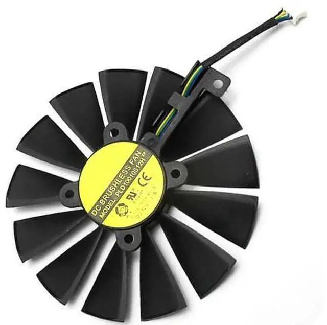 Main image of Replacement Graphics Card GPU Cooling Fan PLD10010S12H (Fan-A), 95mm DC 12V 0.25A 4-Pin PWM Cooler Compatible with ASUS ROG Strix RX 470 RX 570 RX 580 GTX 1050 1050Ti Gaming Graphics Card