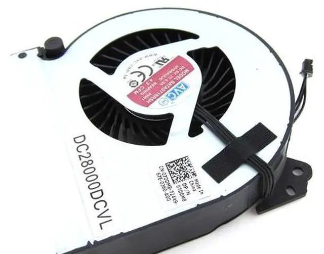 Main image of Replacement Laptop CPU Cooling Fan for Dell Precision M6800 Mobile Workstation, P/N:07DDM8 7DDM8 DC28000DCVL BATA0716R5H KSB0605HC-DA03, 4Pin PWM Smaller Internal Fan (NOT GPU Fan)