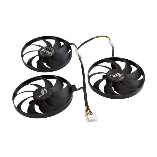 Alt view image 3 of 7 - 90mm GPU Cooling Fan T129215SU, DC12V 7Pin PWM Video Card Cooler Replacement for ASUS ROG Strix RTX 2060, RTX 2070 SUPER, RTX 2080, RTX 2080 SUPER, RTX 2080 Ti Graphics Card