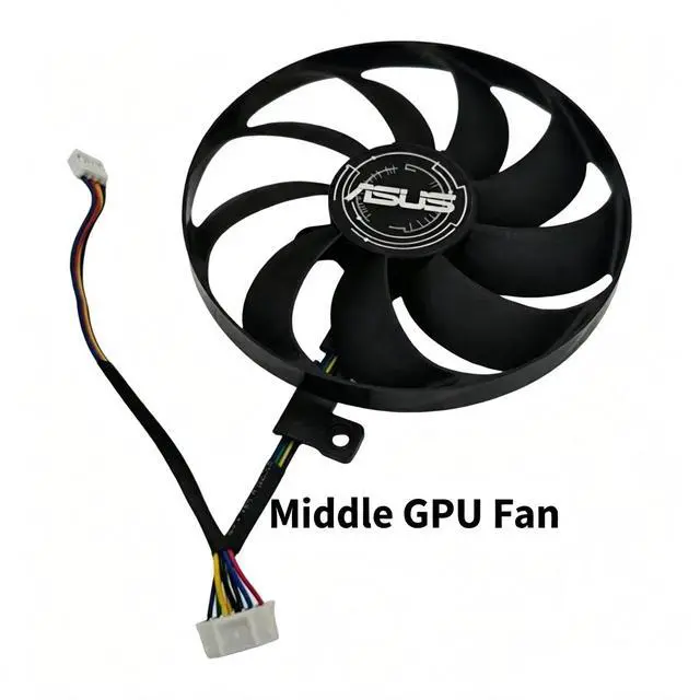 Alt view image 6 of 7 - 90mm GPU Cooling Fan T129215SU, DC12V 7Pin PWM Video Card Cooler Replacement for ASUS ROG Strix RTX 2060, RTX 2070 SUPER, RTX 2080, RTX 2080 SUPER, RTX 2080 Ti Graphics Card
