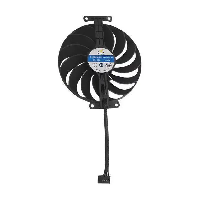 Alt view image 2 of 5 - 105mm Graphics Card Cooling Fan CF1010U12D, DC12V 4Pin PWM Video Card Cooler Replacement for ASUS RTX 3050, RTX 3060 PHOENIX ITX Gaming GPU Fan