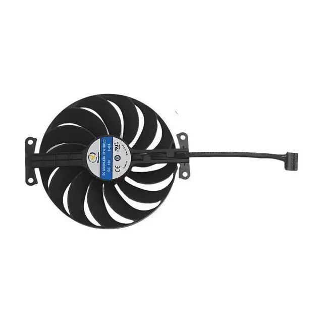 Alt view image 4 of 5 - 105mm Graphics Card Cooling Fan CF1010U12D, DC12V 4Pin PWM Video Card Cooler Replacement for ASUS RTX 3050, RTX 3060 PHOENIX ITX Gaming GPU Fan