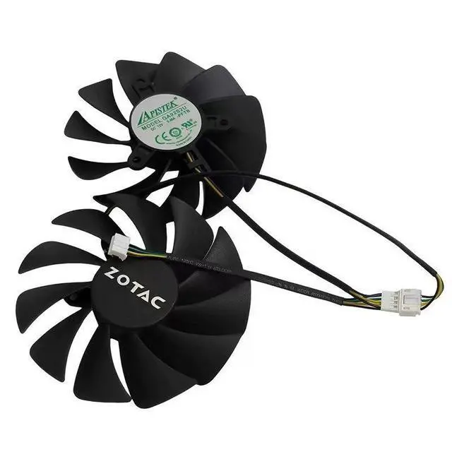 Alt view image 4 of 6 - 89mm GPU Cooling Fan GA92S2U CF9015H12S, DC12V 4Pin PWM Video Card Cooler Replacement for ZOTAC GTX 1080Ti, GTX 1080, GTX 1070Ti MINI Graphics Card
