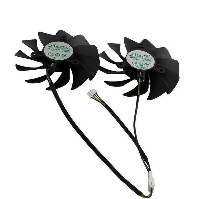 Alt view image 2 of 6 - 89mm GPU Cooling Fan GA92S2U CF9015H12S, DC12V 4Pin PWM Video Card Cooler Replacement for ZOTAC GTX 1080Ti, GTX 1080, GTX 1070Ti MINI Graphics Card