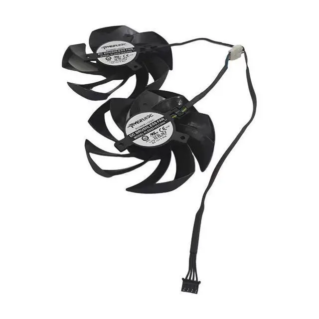 Alt view image 3 of 5 - 87mm GPU Cooling Fan PLD09210S12HH, DC12V 4Pin PWM Video Card Cooler Replacement for MSI RTX 4060,4060Ti,4070 VENTUS 2X OC Graphics Card