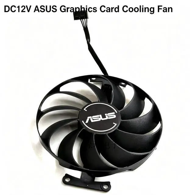 Alt view image 2 of 5 - GPU Cooling Fan Replacement, FDC10U12D9-C 95mm DC12V 0.45A 6Pin PWM Graphics Card Cooler Compatible with ASUS GTX1650 GTX1630 GDDR6 4GB PHOENIX Video Card