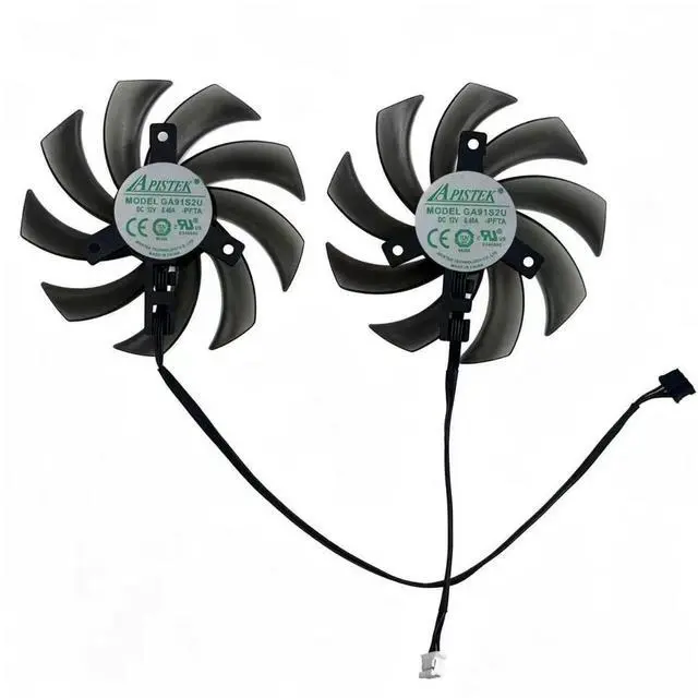 Alt view image 3 of 6 - GPU Cooling Fan Replacement, GA91S2U 85mm DC12V 0.40A 4Pin PWM Graphics Card Cooler Compatible with PALiT RTX2060 RTX2060S GTX1660 GTX1660S GTX1660Ti Dual OC Video Card